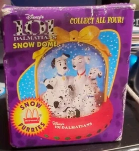 Disney McD's 101 Dalmatians Snow Furries Snow Dome Globe 1996 New - Unwrapped - Picture 1 of 6