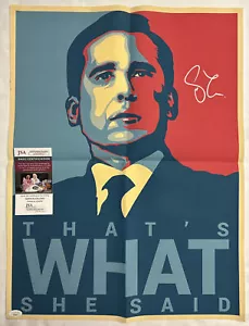 Steve Carell Signed 18x24 Poster JSA COA The Office Michael Scott Autographed - Picture 1 of 3