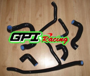 BLACK For BMW E30 M20 325 325i 6cy 1988-1993 89 90 91 Silicone Radiator Hose kit - Picture 1 of 6