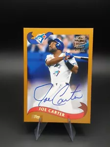 2021 Topps Archives Joe Carter Auto Autograph Fan Favorites Blue Jays #FFA-JC - Picture 1 of 2