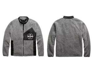 Chaqueta de motociclismo Harley Davidson de vellón ajustada para hombre talla grande - Imagen 1 de 2