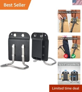 Compact Tool Belt Hammer Holder Clip with Low-Profile Design for Professionals - Picture 1 of 8