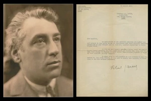 Abel Gance (1889-1981) - regista francese - Napoleone - rara lettera firmata - 1943 - Foto 1 di 3