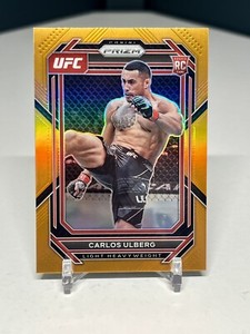 Carlos Ulberg #/99 Orange Prizm RC 2023 Panini Prizm UFC #134 Rookie