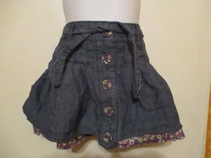 Denim Layer Skirt & Floral Underskirt - 18-24 Months - Cherokee - Picture 1 of 4