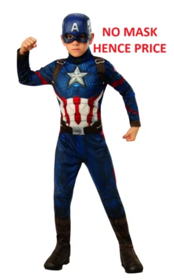 Rubíes Oficial Capitán América Vengadores Endgame Niños Vestido Elegante Disfraz M ALTO Foto 1 de 4