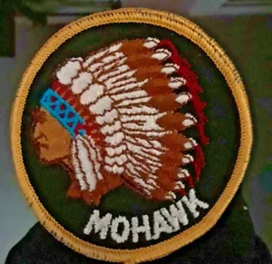 RARE NOS Embroidered Travel Patch - 3" Round "MOHAWK" - Picture 1 of 1