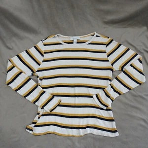 FOREVER 21 Plus Size 2X Light Sweater Long Sleeve Striped Very Soft - Picture 1 of 7