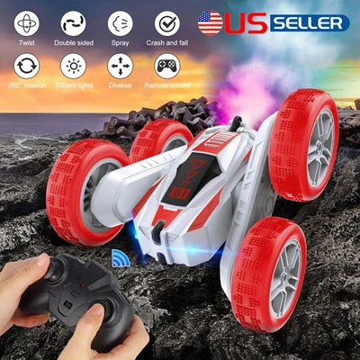 4WD Remote Control Cars Waterproof 360° Flip Double Sided RC Stunt Car for Gift/ - Image 1 of 4