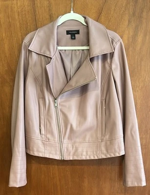 Chaqueta halógena de cuero sintético malva talla L  Foto 1 de 4