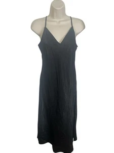 Vestido sin mangas TIME AND TRU para mujer talla pequeña 4-6 negro corte sesgado - Imagen 1 de 13