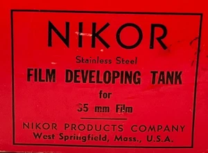 Vintage NIKOR Stainless Steel 35 mm Film Developing Tank and Reel for 35mm Film - Bild 1 von 11