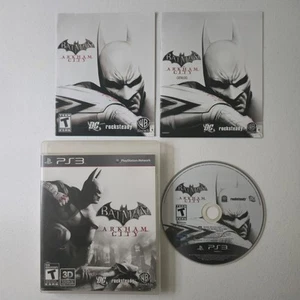 Batman Arkham City PS3 Complete CIB PlayStation 3 Video Game Manual Tested - Picture 1 of 2