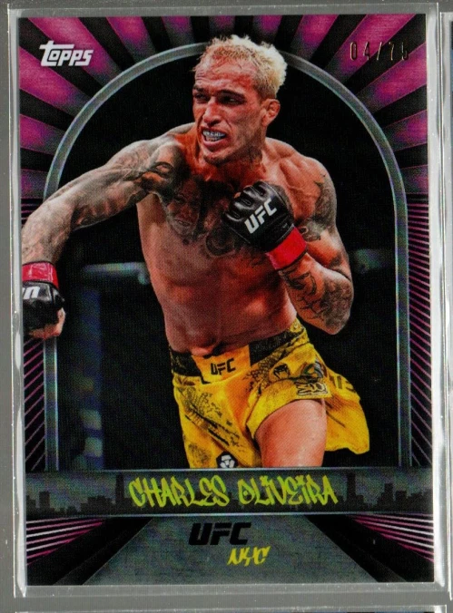 2024 Topps UFC NYC Pink #3 Charles Oliveira /75 - Image 1 of 1