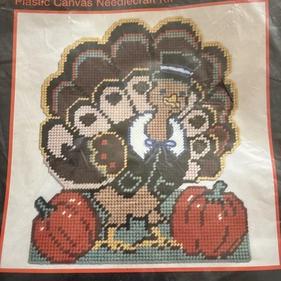 Hobby Kraft Plastic Canvas Needlecraft Kits #4534 "Mr. Tom" NIB Thanksgiving - Image 1 of 4