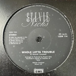 Stevie Nicks - Whole Lotta Trouble / Edge Of Seventeen VINYL 12" 12EM114 EX - Picture 1 of 2