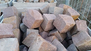 Porphyrpflaster Pflastersteine Natursteinpflaster Kopfsteinpflaster 14/18 - Bild 1 von 2