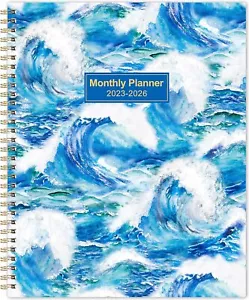 Blue 9X11 Monthly Planner 2025 To 2028 36 Months With Thick Paper And Tabs - Picture 1 of 8