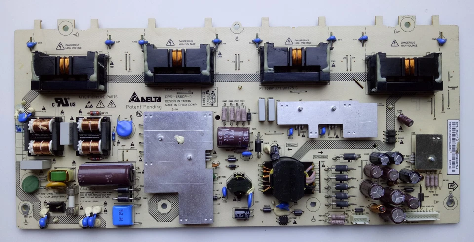 Placa de unidad de fuente de alimentación Haier 0094001274A (DPS-186CP-1A) para HL32P1 Foto 1 de 3