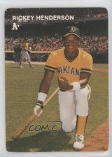 1984 Mother's Cookies Oakland Athletics Stadium Giveaway Rickey Henderson #2 HOF