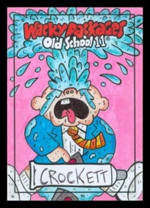 2023 WACKY PACKAGES OLD SCHOOL 11 ADAM BOMB BY STEVE CROCKETT SKETCH 1/1 - Picture 1 of 1