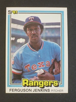 1981 DONRUSS FERGUSON JENKINS TEXAS RANGERS CARD #146!!!!!!!!! - Image 1 of 2