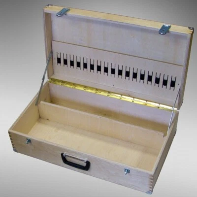 lackierter Werkzeugkoffer Werkzeugkasten Malerkoffer Tapezierkoffer Farbe - Bild 1 von 2