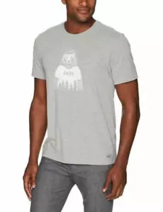 Camiseta trituradora Life is Good para hombre papá oso, gris brezo, pequeña - Imagen 1 de 1