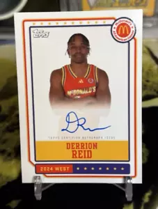 Derrion Reid 2024 Topps Chrome McDonalds All American On Card AUTO - Bild 1 von 2