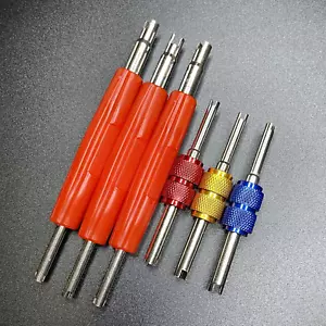 6Pcs Valve Core Removal Tool Set-R134A R12 HVAC Double Heads Tire A/C Systems... - Picture 1 of 7