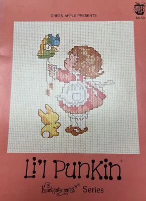 LI'L PUNKIN Enchantments Series ~ 11 Designs ~ Cross Stitch Green Apple Book 532 - Image 1 of 4