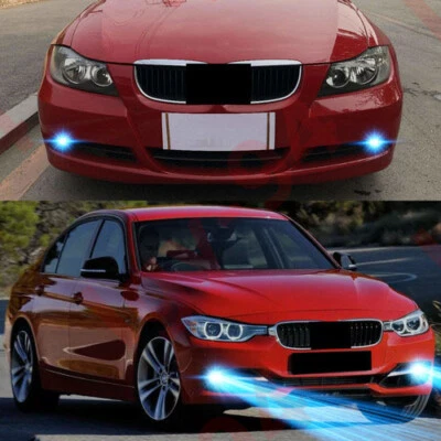 For BMW 325Ci 545i 530i 525i 530xi 525xi - 2PC 8000K Ice Blue LED Fog Light Bulb - Image 1 of 4