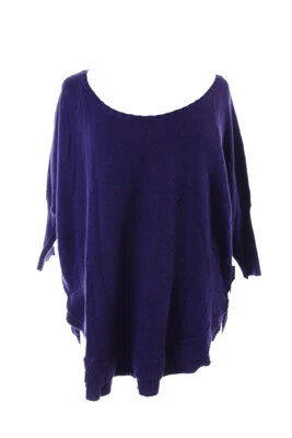 Suéter Rachel Rachel Roy novo violeta manga 3/4 gola redonda G $79 - Imagem 1 de 3