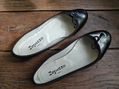 REPETTO - BALLERINES Modèle Cendrillon Cuir Vernis Bronze - P37 1/2 - Photo 1/4