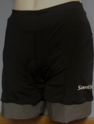 Santic Womens Cycling Shorts Gel Spin Bike Classes Padding Size XS Black FREE SH - Image 1 of 4