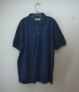 Crossbow Mens Shirt XL Polo Short Sleeve Dark Blue - Picture 1 of 7