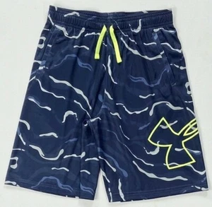 Boy's Youth Under Armour Heat Gear Loose Polyester Athletic Shorts - Picture 1 of 21