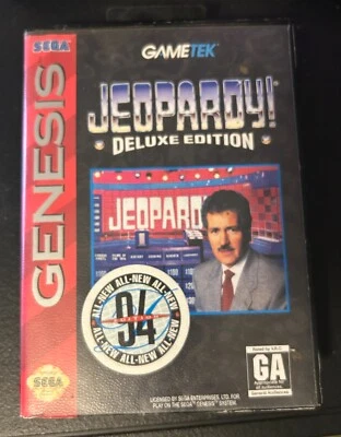 Jeopardy Deluxe Edition (Sega Genesis, 1993) - With manual and game - Image 1 of 4