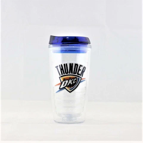 Oklahoma City Thunder NBA  Officially Licensed 16oz Tumbler w/Lid Cover