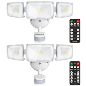 1/2 Packs 55W LED Security Lights Motion Sensor Light with IR Remote Control - Picture 1 of 19