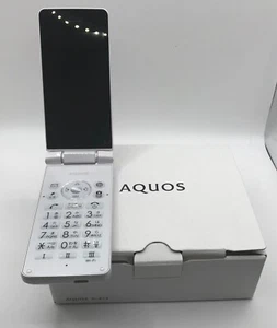 New SHARP AQUOS Keitai 3 flip phone 805SH 806SH Softbank Unlocked White SIMFree - Picture 1 of 12