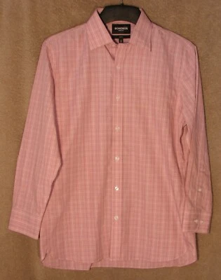 NWOT Slim Fit Pink Plaid Daily Grind Dress Shirt from Bonobos, 16 - 32 - Image 1 of 3