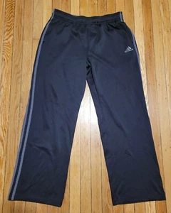 Adidas Three Stripe Jogger Pants - Black/Gray,  Size XL (18) - Picture 1 of 10