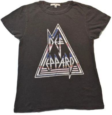 Junk Food Womens Def Leppard Destroyed Style Shirt New XS-XL - Image 1 of 4