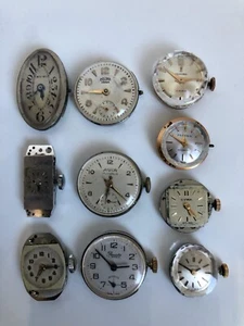 LOTE MAQUINARIAS RELOJ MOVIMIENTO MANUAL MECANICO DIFERENTES CALIBRES - Foto 1 di 11