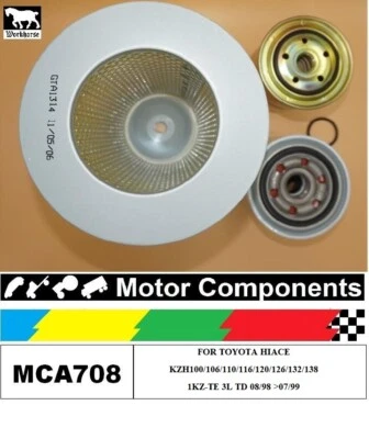 FILTER SERVICE KIT for TOYOTA HIACE KZH100/106/110/116/120/126/132/138 1KZ-TE 3L - image 1 of 4