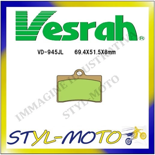 Pastillas de freno delanteras sinterizadas Vd-945Jl Husqvarna Sm 450 Supermoto 2005 Foto 1 de 1
