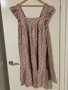 LAYLA ORANGE FLORAL Leoni Australia Dress Size 14 BNWT - Foto 1 di 12
