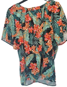 Ladies Summer Top Blouse Size 20 Floral New Nutmeg NEW WITH TAGS Plus Size - Picture 1 of 5