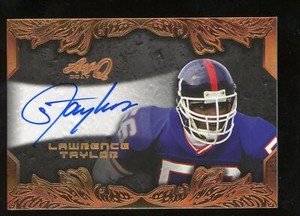 Lawrence Taylor 2017 Leaf Q Auto On Card New York Giants